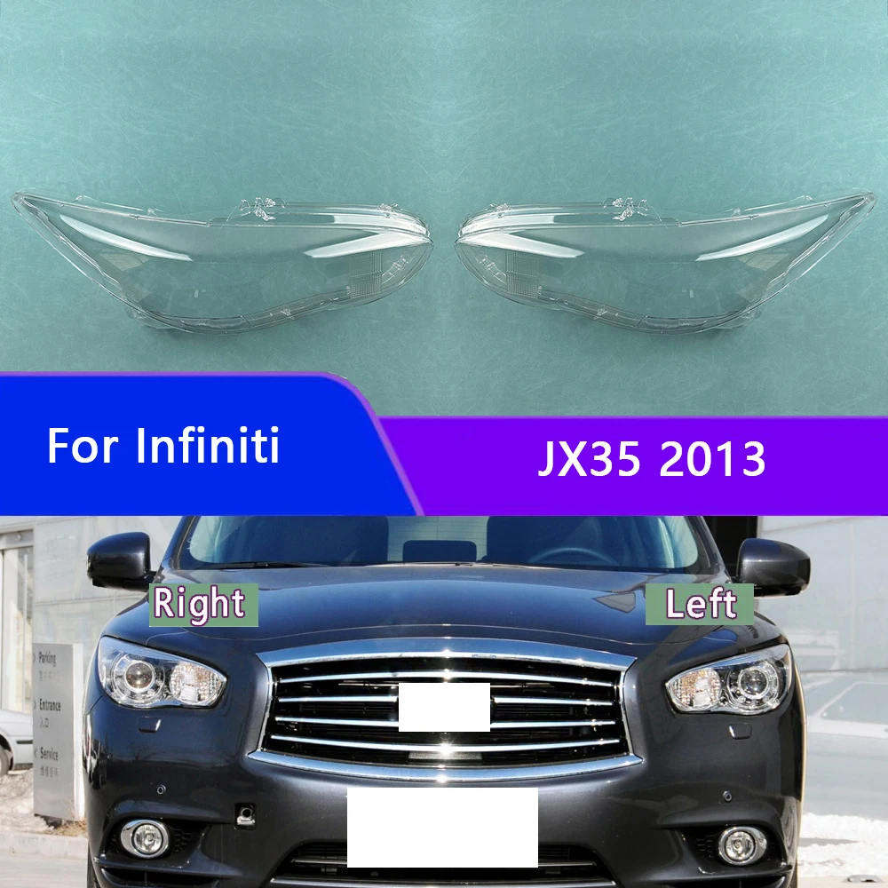 Front Glass Lens Lamp Shade Shell For Infiniti JX35 2013 Car Headlight Shell Replacement Headlight Cover Headlamp Lens Headlight