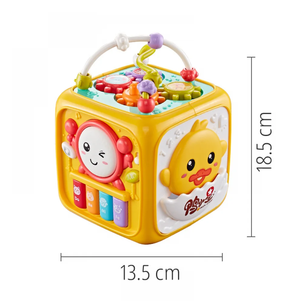 Children's Six-Sided Body Hand Clapping Drum Toys Baby Clap Drummer Beat Drum Hexahedron Music Kid Educational Toy Gifts