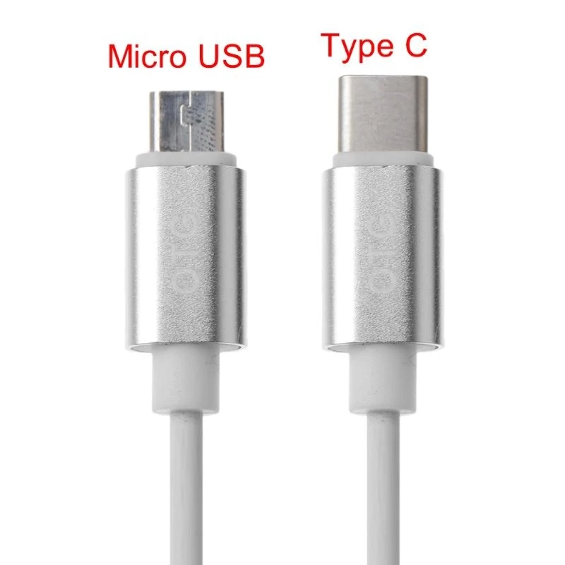  USB 3.1 Type C Male To Micro USB Male Adapter Cable Transmission 480 Mbps