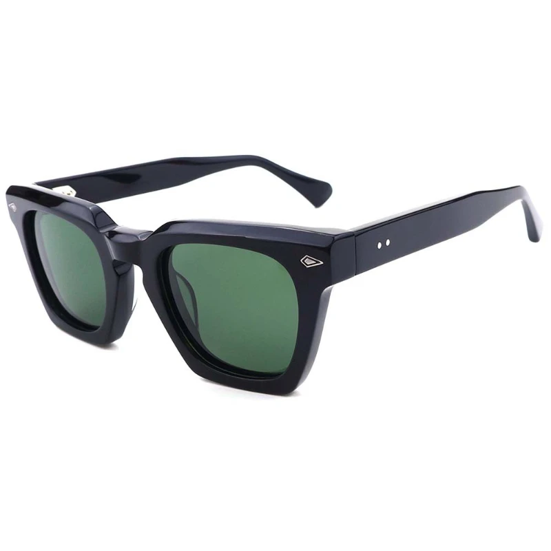 

European and American trendy thick acetate sunglasses for boys high quality simple versatile sunglasses uv400 men and women