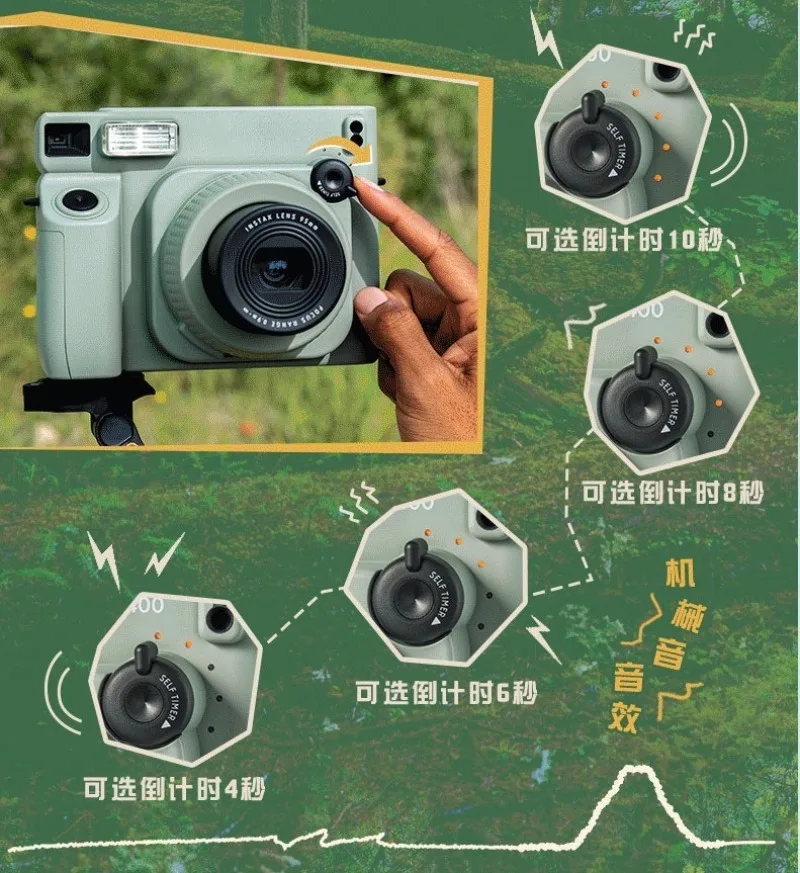 One-shot, grootformaat camera 5-inch fotopapier