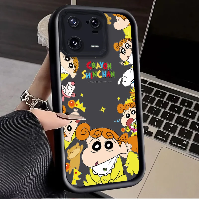 C-Crayon S-ShinChan Case for Xiaomi Redmi Note 13 12 Pro Plus 4G 5G 13C 12C Turbo 11 11S 10 10S 9 10A 10C 9C A2 A1 Soft Cover