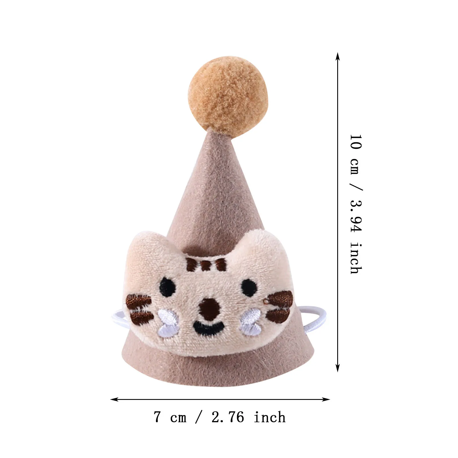 Pet Cat Teddy Dog Birthday Hat Stereo Ball Ball Hat h Cartoon Doll Christmas Hat Headdress