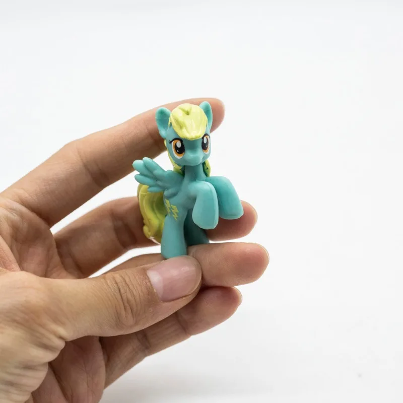 Hasbro My Little Pony Various styles of pony Anime Twilight Sparkle Rainbow Fluttershy Pinkie Pie Rarity Pony Model Toy Gift