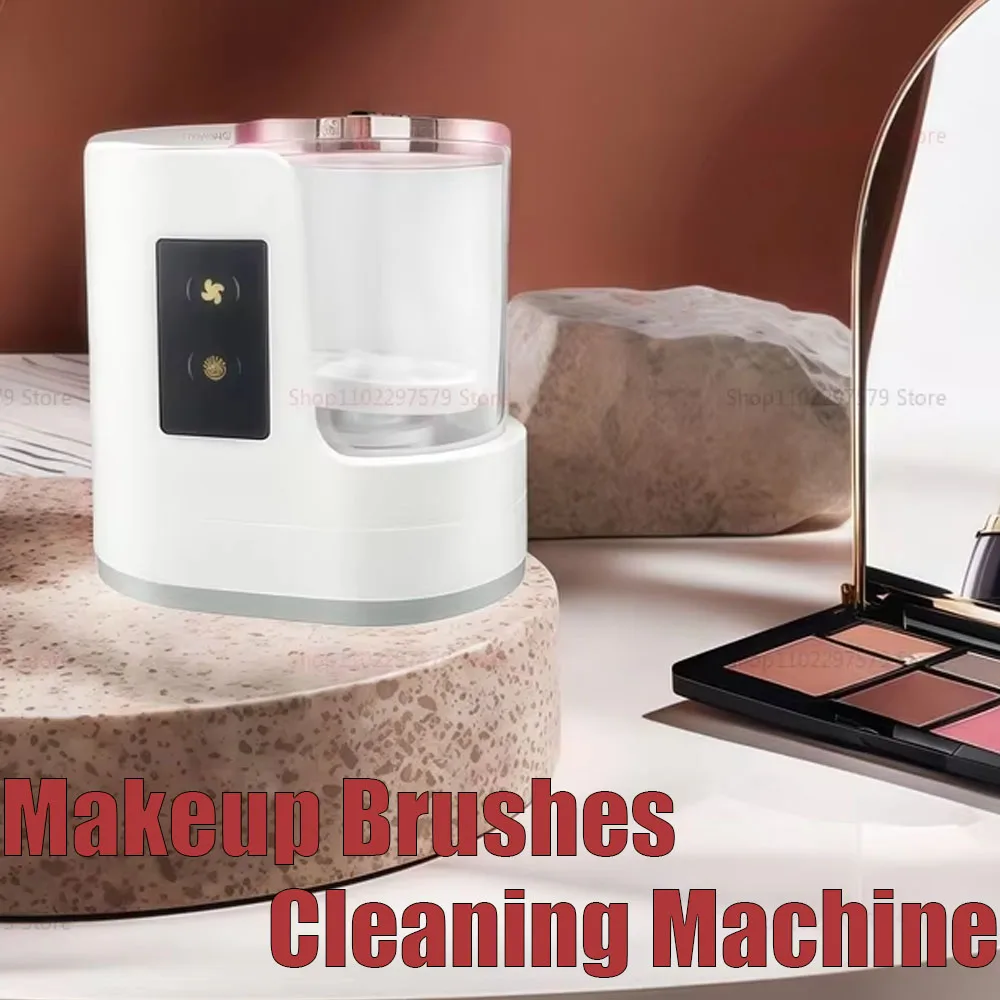 Electric Makeup Brush Cleaner Dryer Kit Include Storage Rack for Face Eye Shadow Blush Brush Cleaning Tool Makeup Artist Supplie