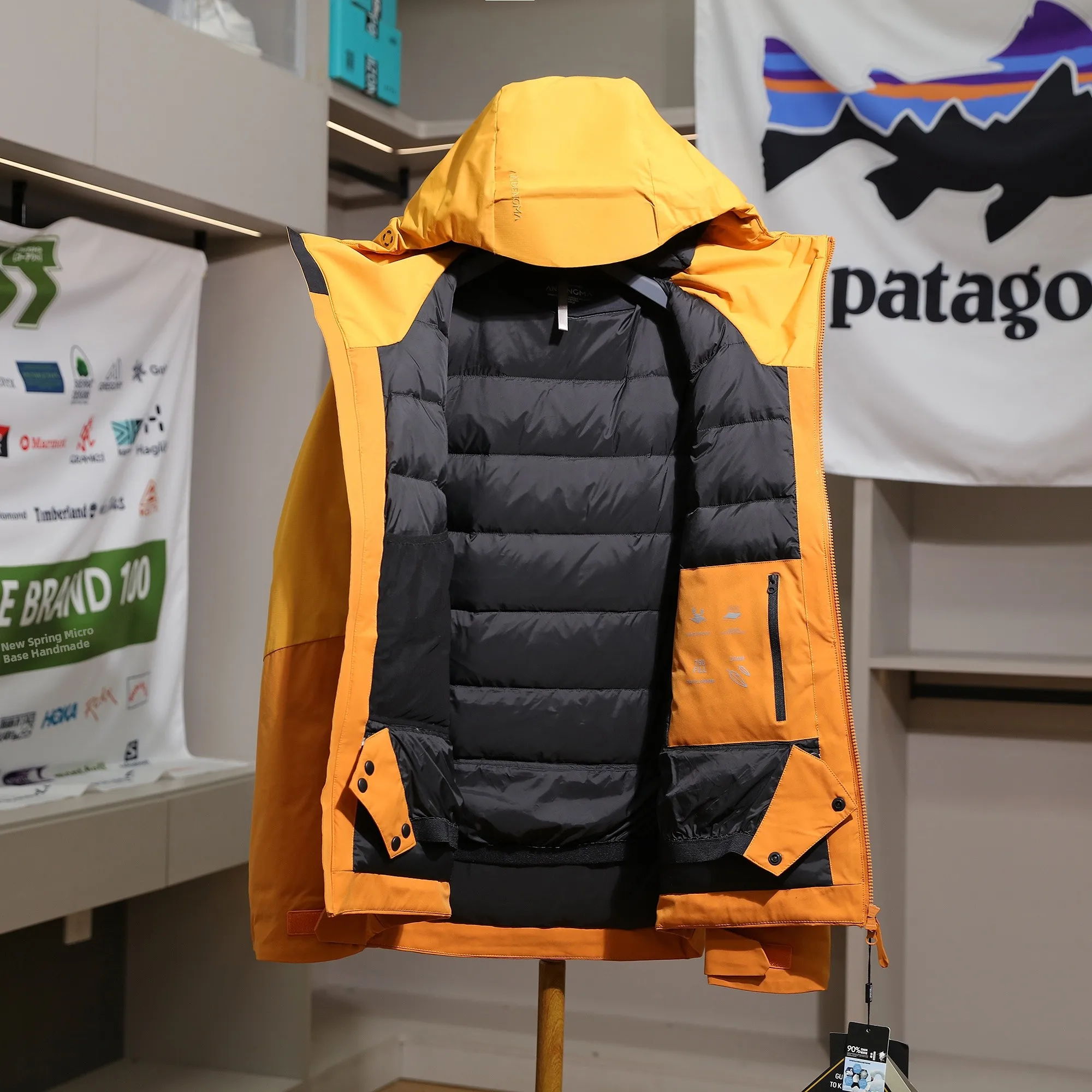 Piumino da uomo estremamente resistente al freddo Jaet 24 Deees Outdoor antivento resistente alla neve Du down di fascia alta Faion Urban Sle