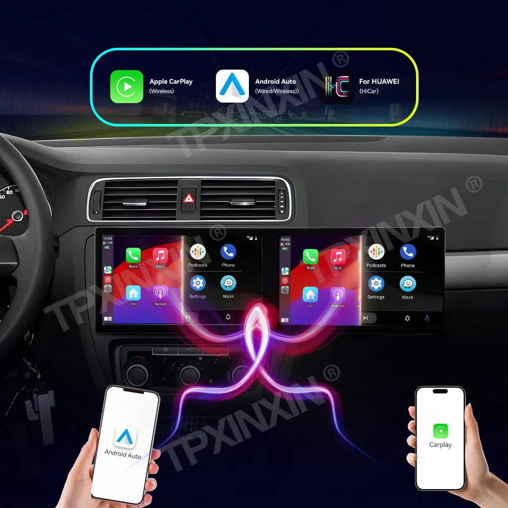 راديو السيارة بشاشة تعمل باللمس لسيارة فولكس فاجن ساجيتار 2011-2015 أندرويد نظام تحديد المواقع للسيارات الوسائط المتعددة راديو تلقائي وحدة استقبال ستيريو