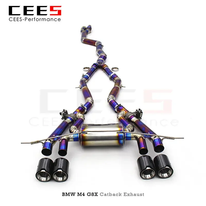 CEES Catback Exhaust  for BMW M3 M4 G80 G82 G8X 3.0T 2020-2025 Tuning Performance Titanium Valve Exhaust System Muffler Parts