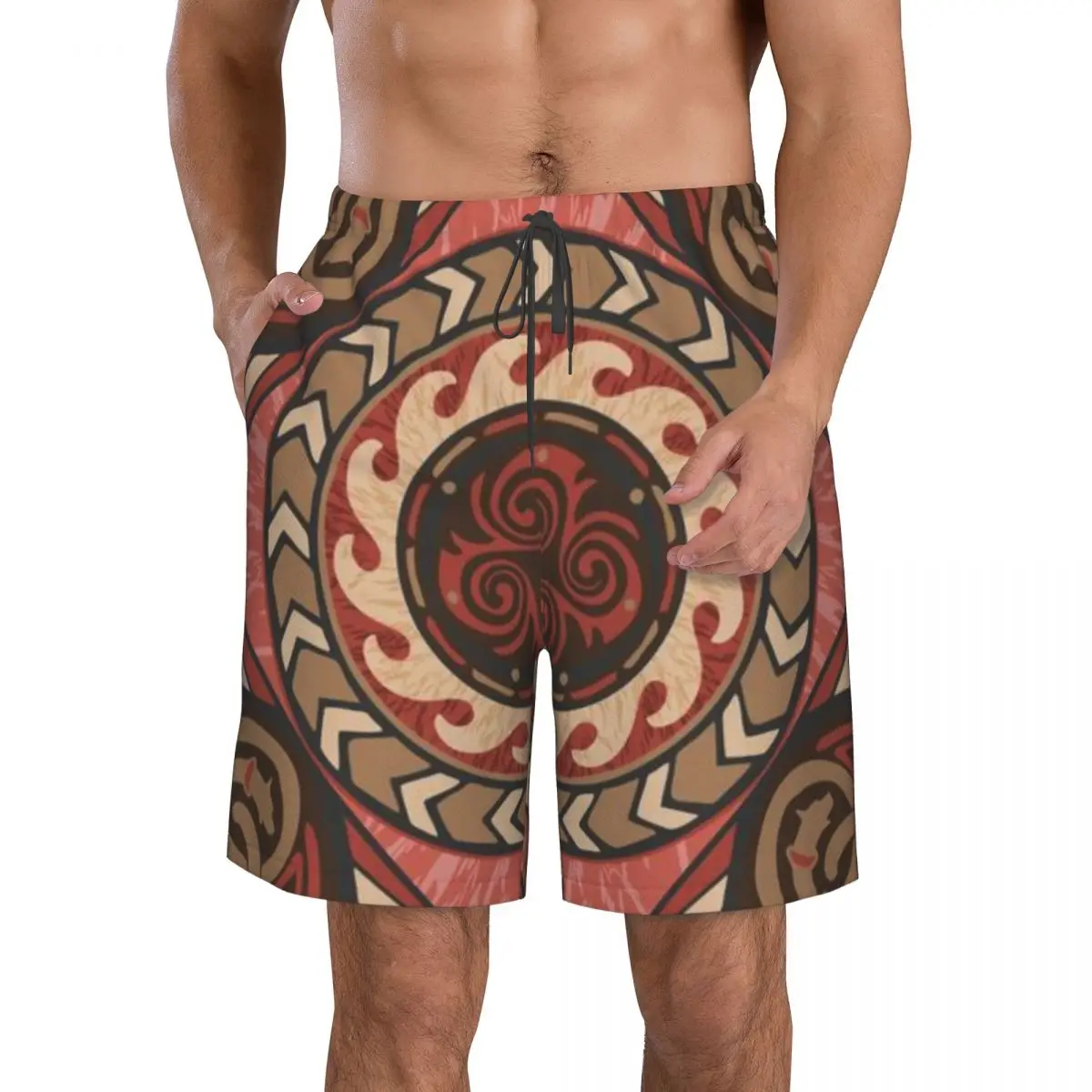 Mens Swimwear Swim Short Trunk Viking Triquetra Beach Board Shorts Swimming Surffing shorts