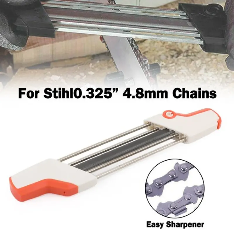 Chainsaw Chain Sharpener 2 in 1 Easy File Sharpening Grinder Tools for STIHL File and Depth Gauge File Tool