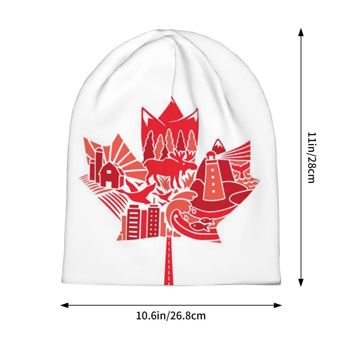 Canada Flag Canada Day Elements Pack Men Women Adult Beanies Caps Knitted Bonnet Hat Hip Hop Autumn Winter Outdoor Skullies Hats