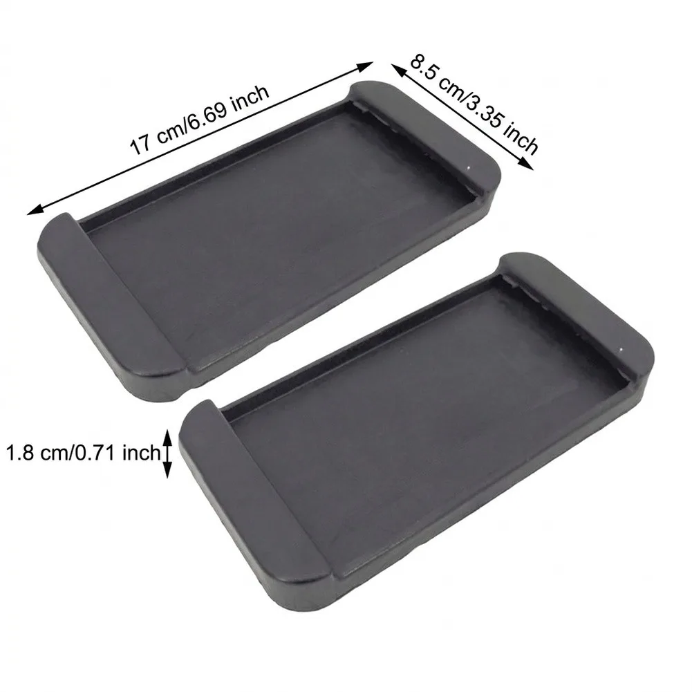 2pcs Fitness Equipment Rubber Shock-absorbing Pads Feet Bumper Cushions 7.8x15cm Portable Fitness Equipment