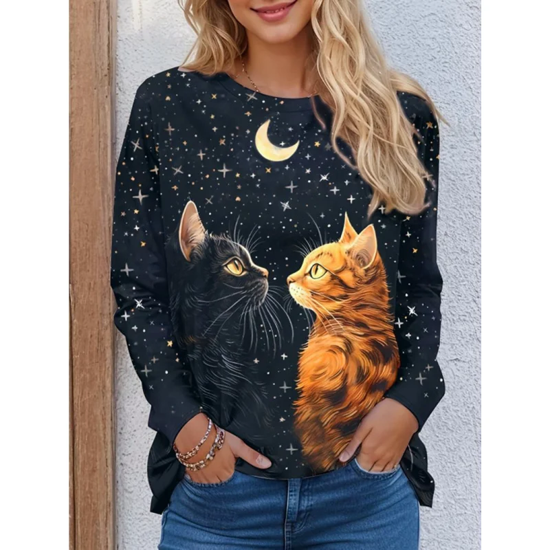 

Women's Short SleeveTShirt3DDigital Print Summer Versatile Fashion Trend European and American