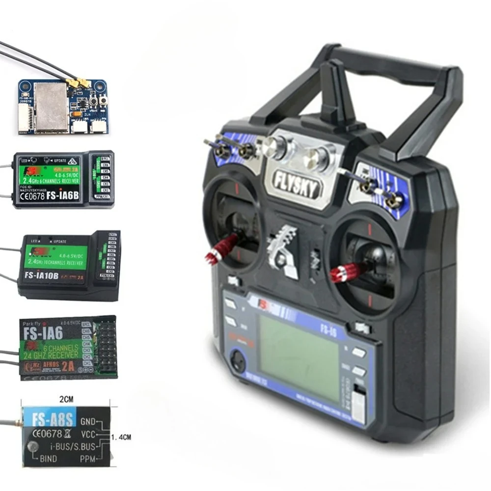 FLYSKY FS-i6 FS I6 2.4G 6CH Transmitter FS-IA6 FS-IA6B FS-A8S FS-X6B Receiver for Helicopter Airplane FPV Drone Mode1 Mode2
