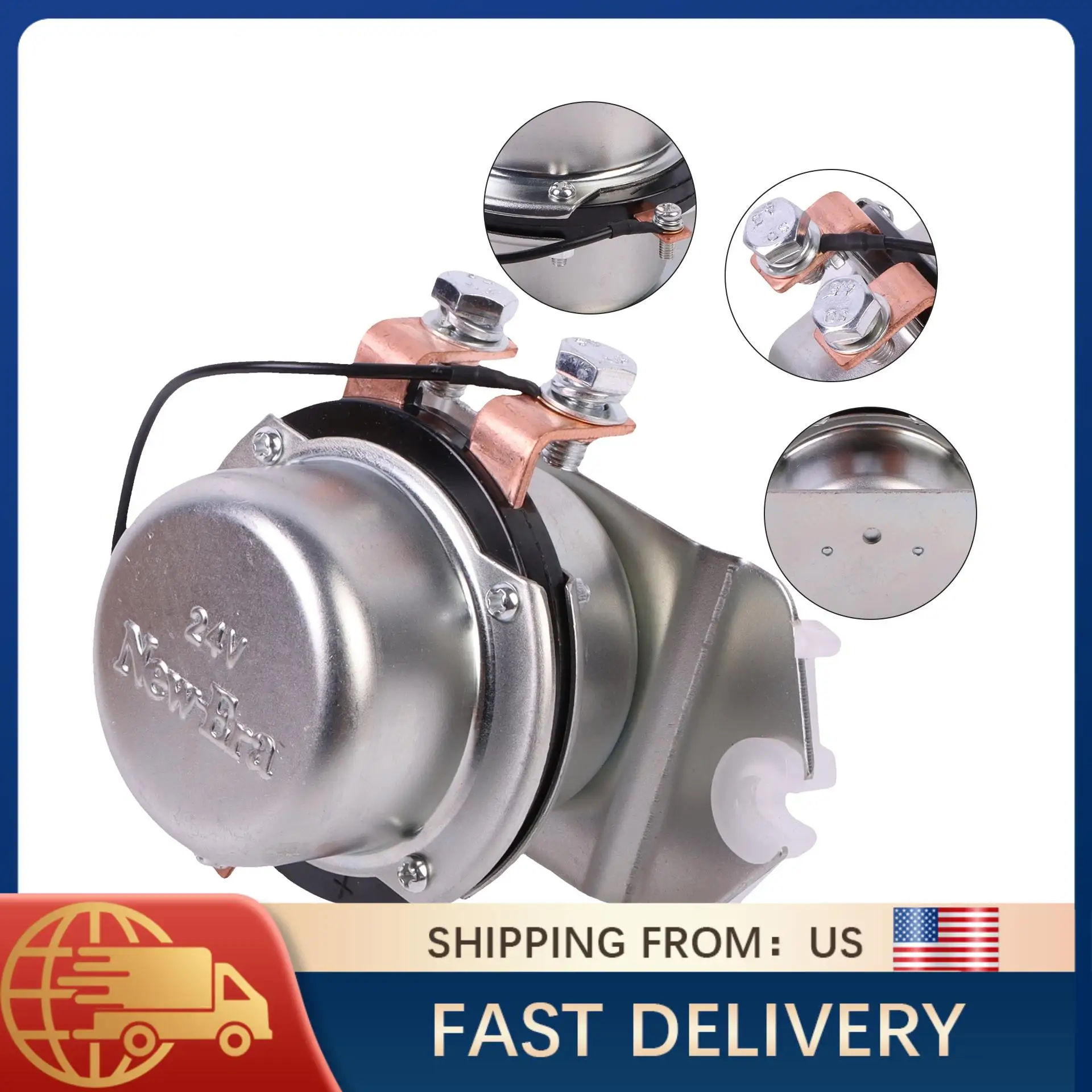 

BR263 24V Battery Switch Relay Switch For Komatsu B08 Excavator For Kobelco Volvo Hitachi Kato 08088-30000 BR-263 Parts