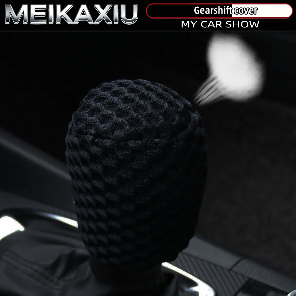 3D Breathable Mesh Car Gearshift Lever Cover Handgrip Gear Shift Cover Car Decoration Suitable for All Seasons