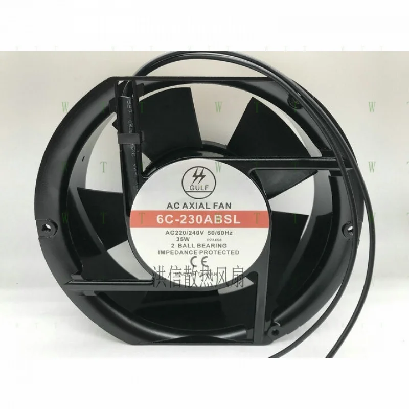 

H 1 шт. GULF 6C-230ABSL 220/240 В 35 Вт 17 см 17251 осевой вентилятор охлаждающий вентилятор