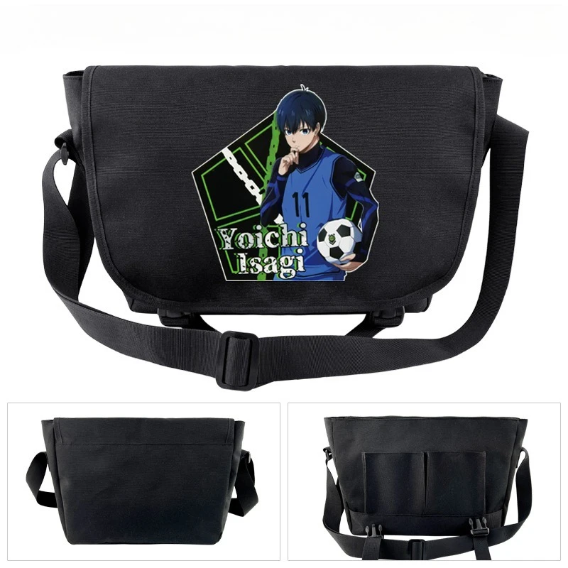 

Anime Blue Lock Crossbody Bags Travel Adjustable Shoulder Bag Students Bookbag Canvas School Daypacks Boys Messenger Bag Gift