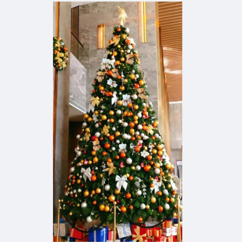 

Large Outdoor Christmas Tree Package 1.2/1.5/1.8/3/5 meter Square with Decorative Lights Indoor and Outdoor DIY Decoration