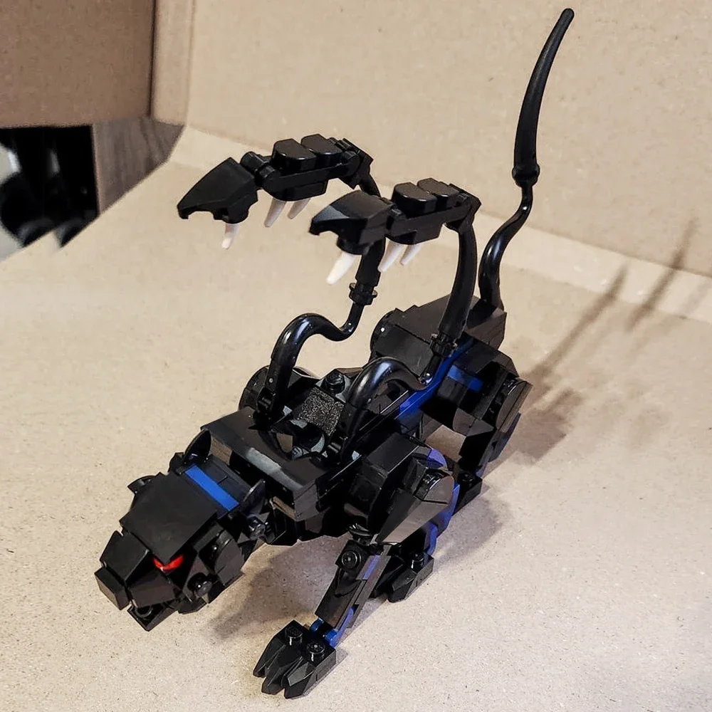 MOC Beast Black Monster Building Blocks Model Dungeons  Displacer Beast Character Bricks DIY Assembled Toy for Children Gift