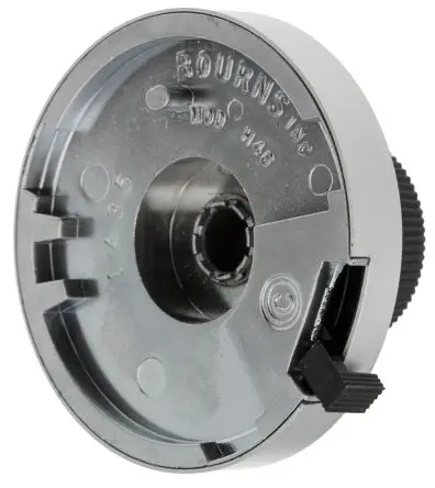 H-46-6A-1 Bourns Black, Chrome Potentiometer Dial