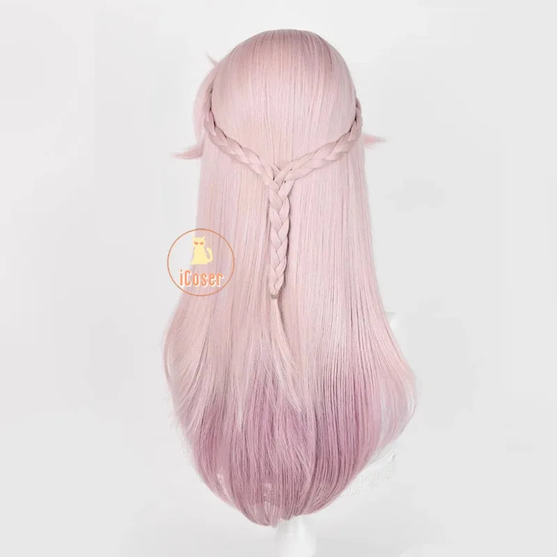 Honkai Star Rail Jiaoqiu Cosplay Wig Game Pink Long Hair Foxian Xianzhou Yaoqing Feixiao Halloween Party Women Men Props iCoser