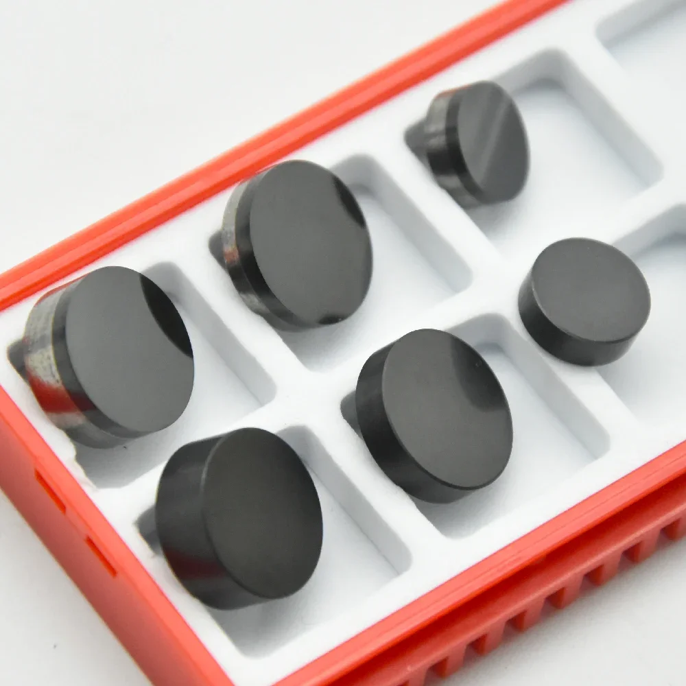 

CBN Круглая вставка Токарная пластина двигателя PCBN PCD Резак RNMN1204 RNGN0903 Расточная цилиндр 1/2 х 3/16 дюйма Круглое лезвие Алмазный