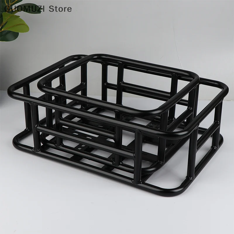 Rear Bike Basket Bicycle Cargo Rack Bag Large Capacity E-Bike Basket Bike Baskets Rear Removable Metal Rack For Most Bike