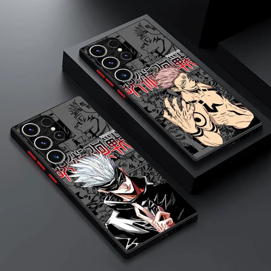 Handyhülle für Samsung Galaxy S25 Ultra S23 FE S26 Note 20 Ultra 10+ S20 FE S24 Plus S22 S21 Anime Jujutsu Kaisen