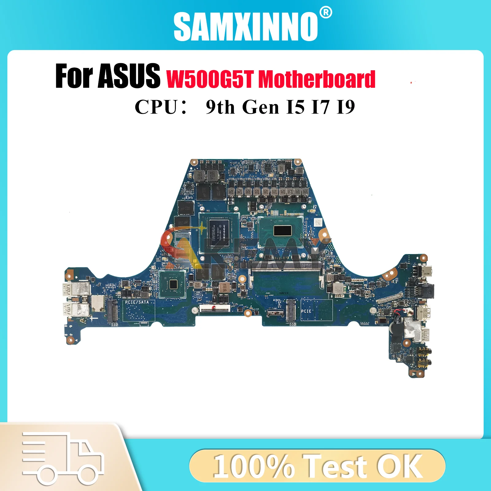 

W500G5T Laptop Motherboard For ASUS ProArt W500G5T W500G Notebook Mainboard With I5 I7 I9 CPU 100% tests OK fast shipping stk