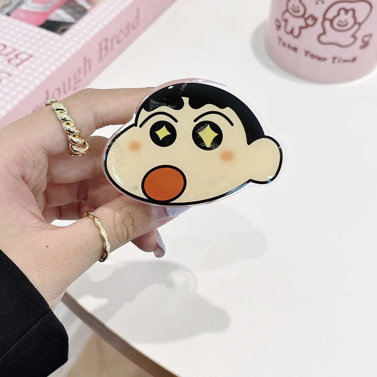 Fun And Cute Cartoon Crayon Shin-Chan Suitable For Magsafe Magnetic Stand Air Bag Telescopic Desktop Magnetic Girl Gifts - view 5