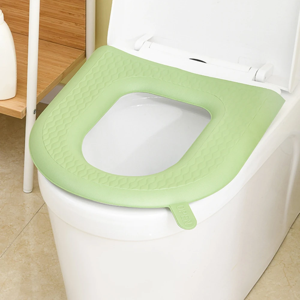 Japan Super Soft EVA Waterproof Toilet Cover, Lid Cover, Cushion, Bathroom Decor Accessories, Reusable, Mat, New