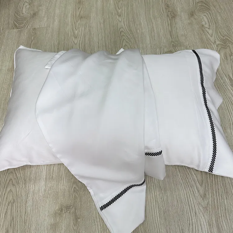 Premium 100S Premium Smooth Fabric Pillowcases 48x74cm Pair, High end Solid Color Soft Cooling Pillow Covers for Home,Hotel
