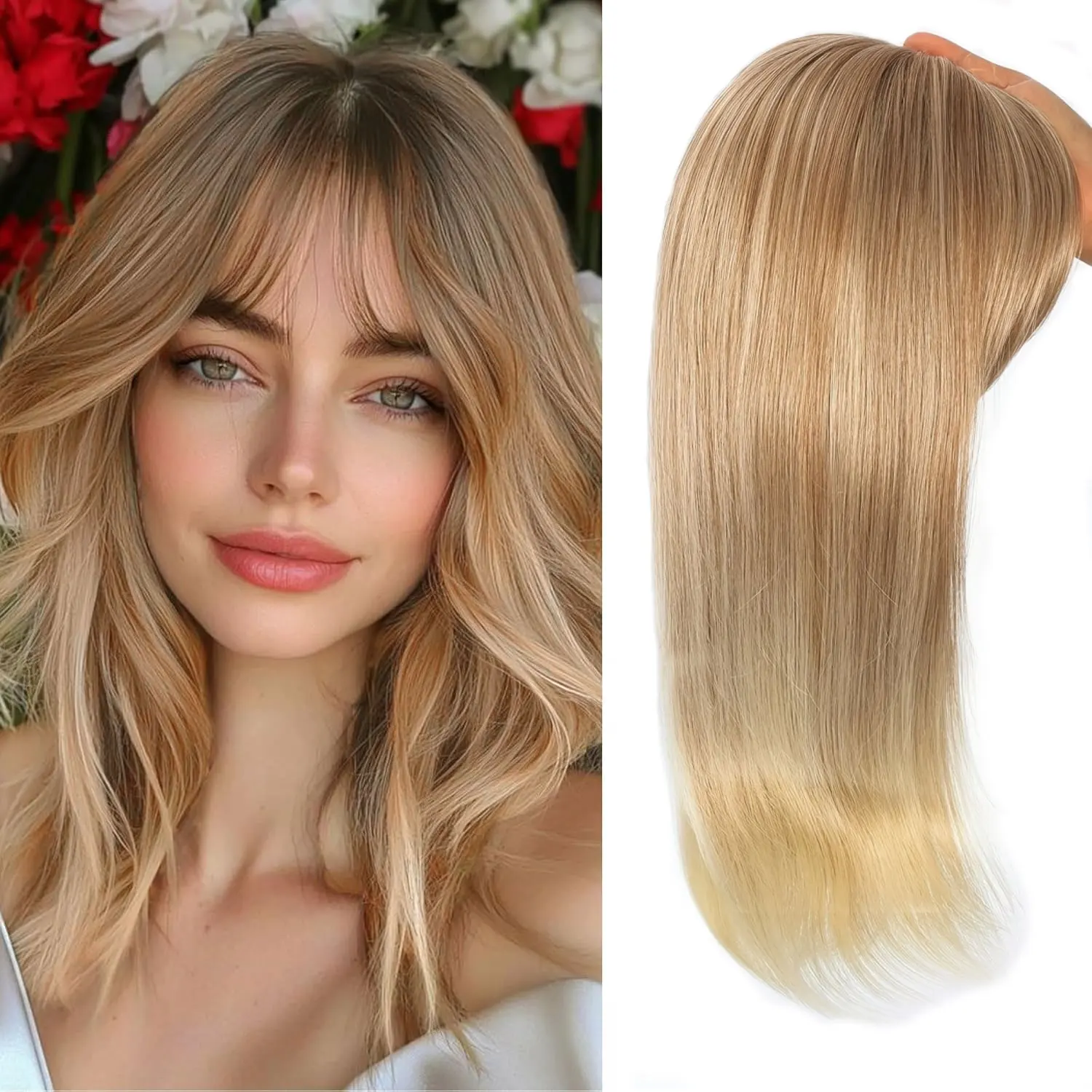 

Накладки для волос для женщин с тонкими волосами, 18 дюймов, прямые, длинные, многослойные, из синтетического волокна, для повседневной носки