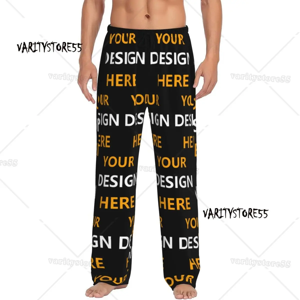 

Мужские пижамные штаны на заказ, брюки для сна с принтом, брюки для сна с карманами
