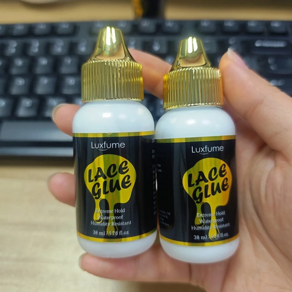 

38/150ml Front Lace Wig Glue Waterproof Ultra Hold Hair Glue Adhesives Strong Bond Hold Lace Wig Hair System Glue 38ml hair glue