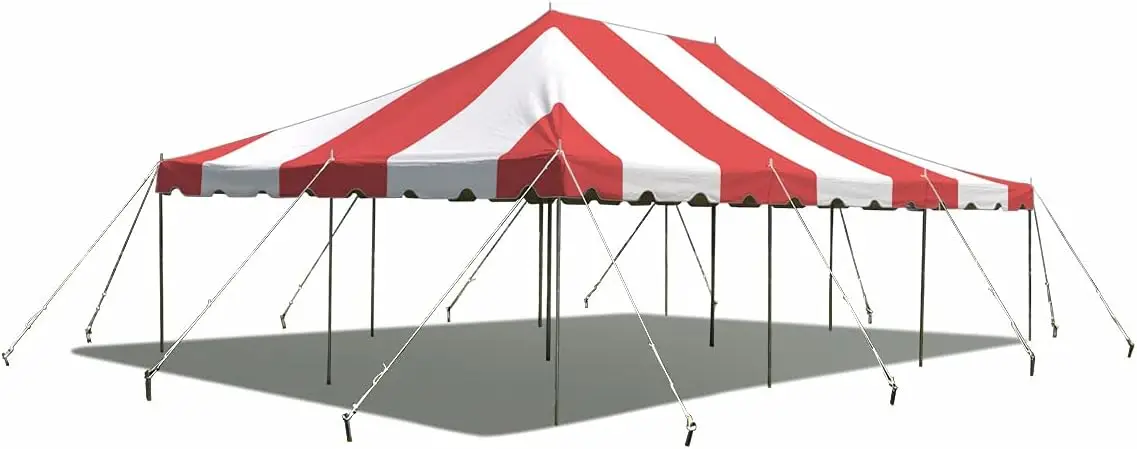 

20'x30' Weekender Canopy Pole Tent Easy Up Canopy Tent with 120 Person Capacity Outdoor Canopies for Parties Weddings Events