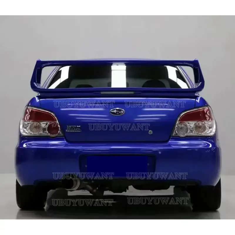 For Subaru Impreza WRX Sedan 6Th 7Th 8Th 9Th ST 2002-2007  High - Kick Rear Deck Spoiler Lid Tail Fin Carbon Fiber With LED Lamp