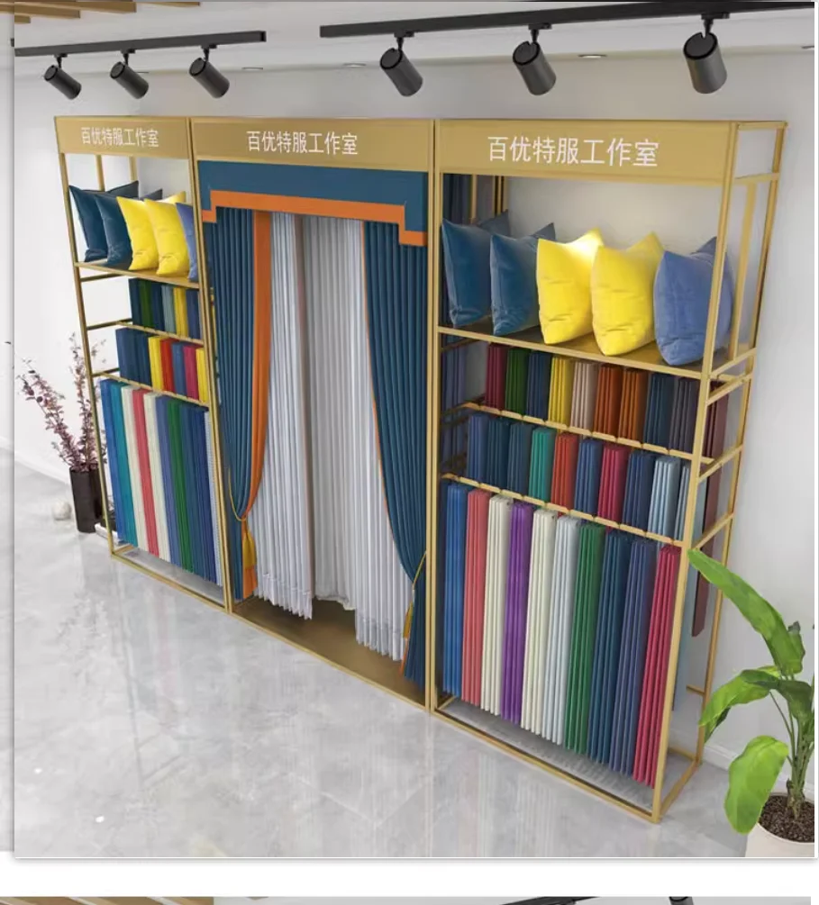 Curtain sample display frame fabric large frame thick exhibition elevator floor pillow frame wallpaper version storage rack