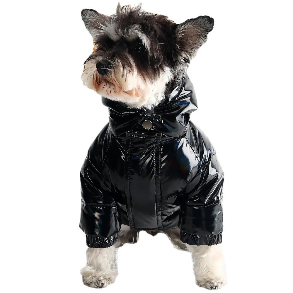 Manufacturer Wholesale Dog Popular Logo Down Coat Pets Winter Clothes Pets Down Jacket  with Fluffy and Thick Inner