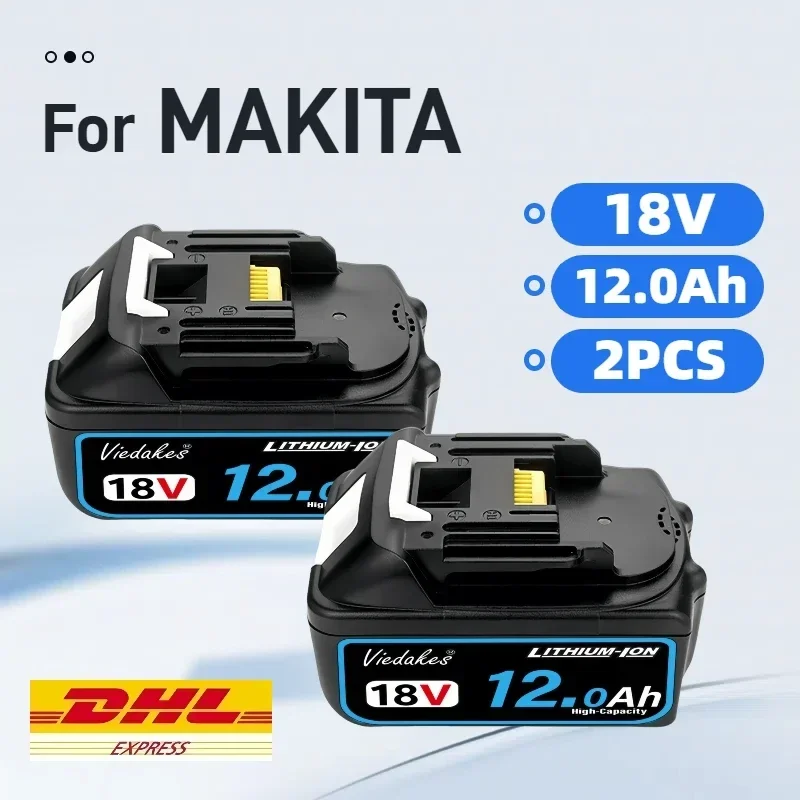 

KC CE Certified Original 18v 8.0Ah/10.0Ah/12.0Ah for Makita 18V battery BL1860B BL1850 BL1830 BL1840 power tool battery**☮☮☮