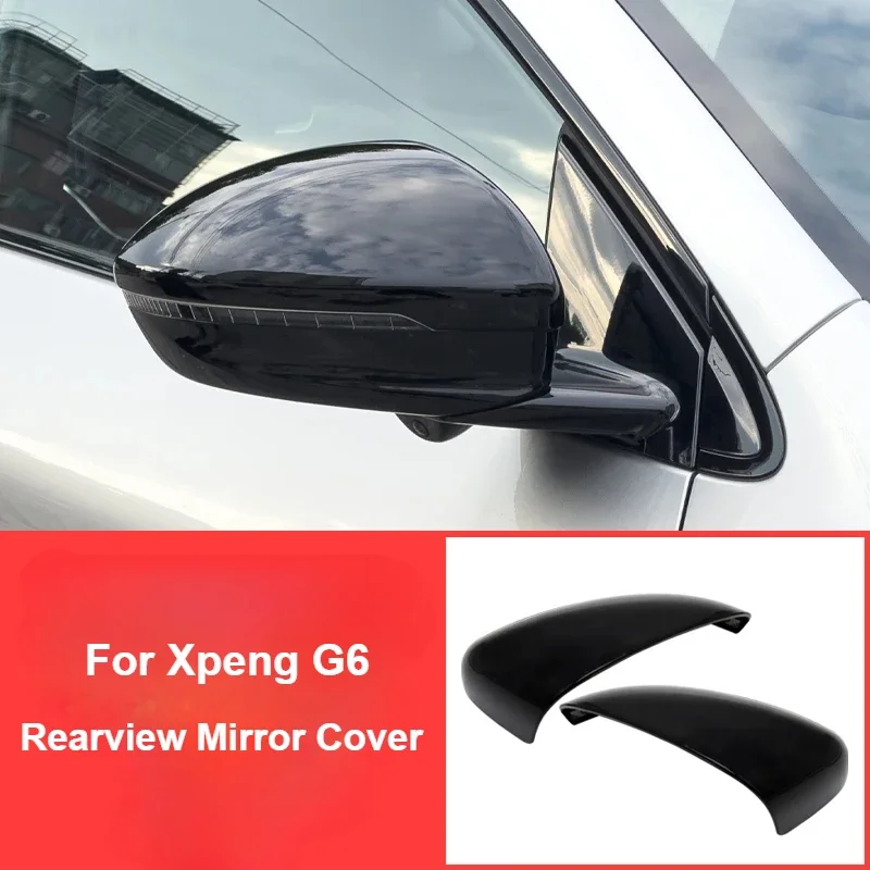 For XPeng G6 2023 2024 Rearview Mirror Cover Cap Anti-Scratch Side Wing Mirror Protective Cover Car Exterior Accessories