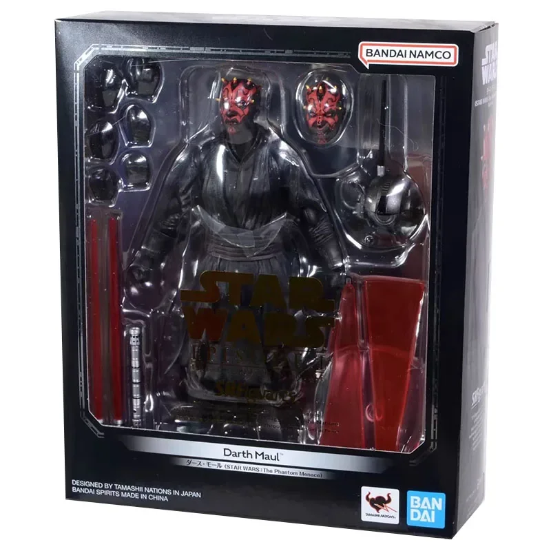 BANDAI STAR WARS S.H.FAIGUARTS DARTH MAUL STAR WARS THE PHANTOM MENACE ACTION MODEL TOYS FIGURE GIFTS