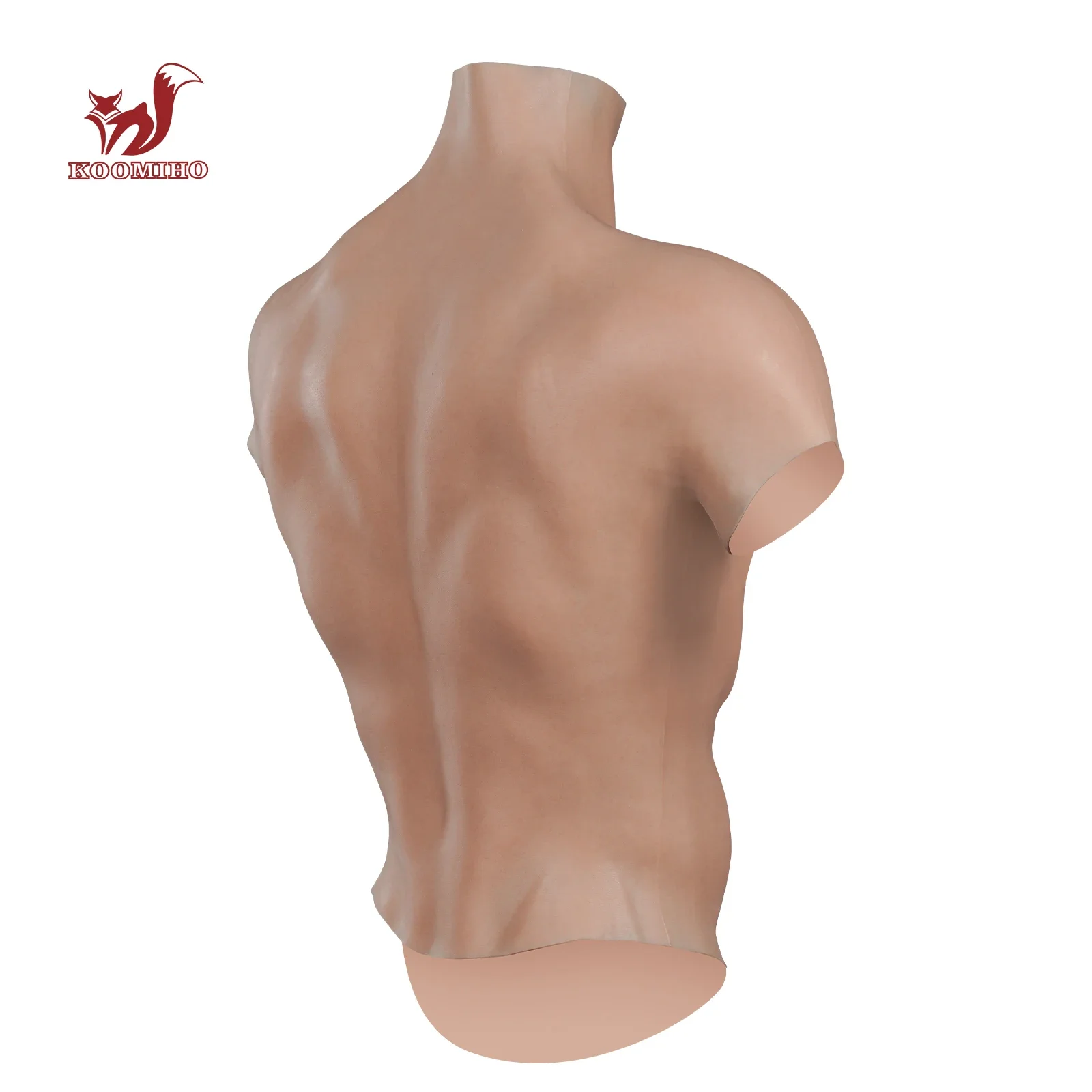 KOOMIHO Macho Cosplay Realistic Silicone Muscle Male Suit Fake Belly  Artificial Simulation Sturdy Chest Men Crossdresser