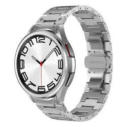 Stainless Steel band For Samsung Galaxy Watch 6 4 Classic 5 pro 47mm 43mm 44mm 40mm No Gaps Metal Bracelet Galaxy Watch 6 Strap