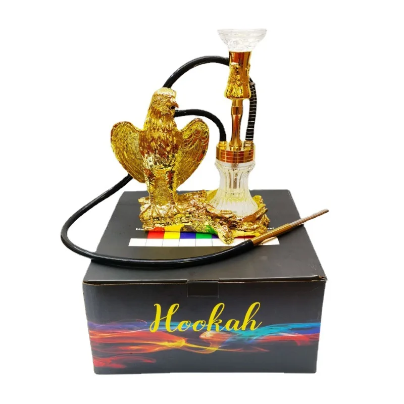 Arabic hookah complete set of bars, golden eagles, hookah craft, resin smoking pot, hookah