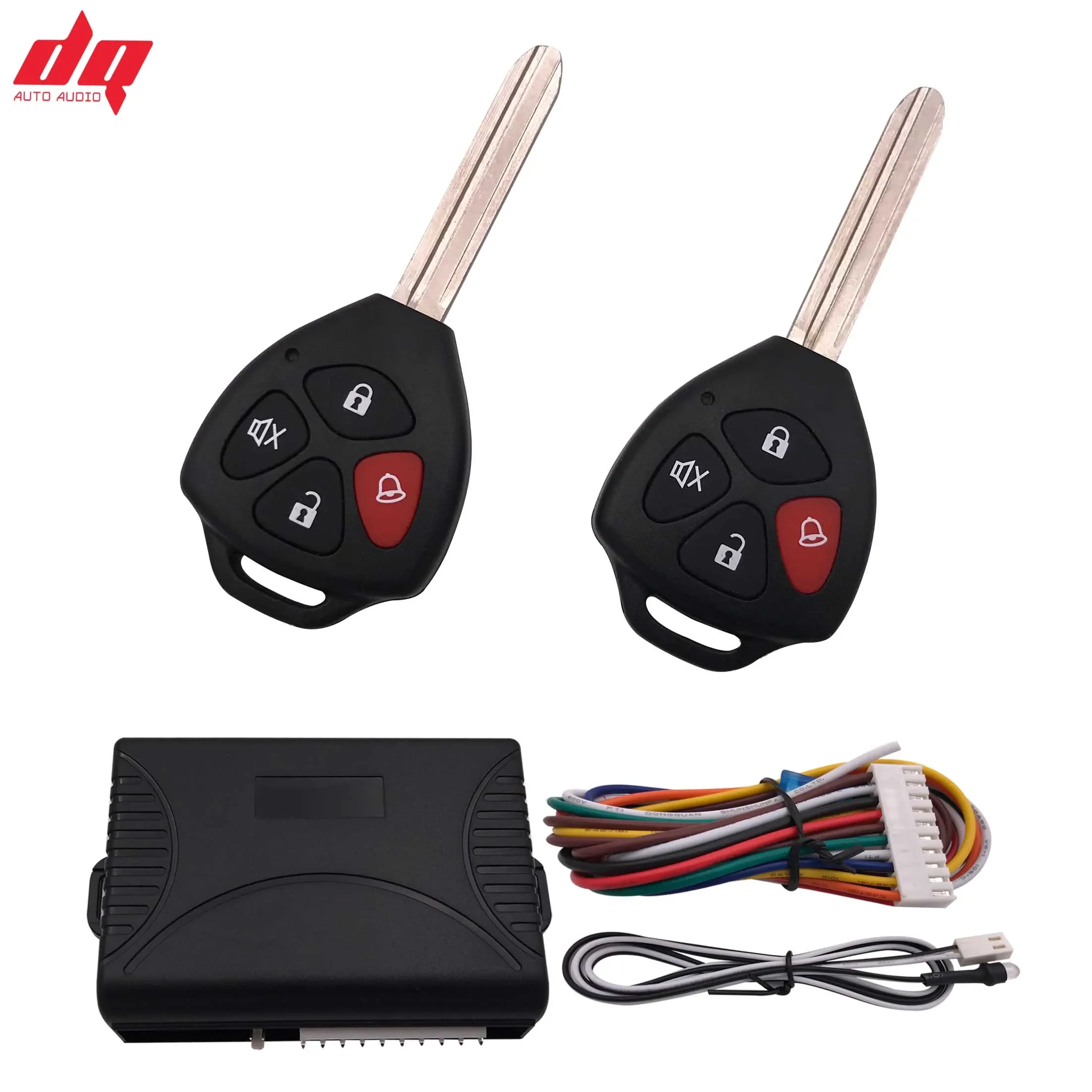 for Toyota Car Alarm System Auto Remote Central Kit Door Lock Locking System with Key Central Locking with Remote Control