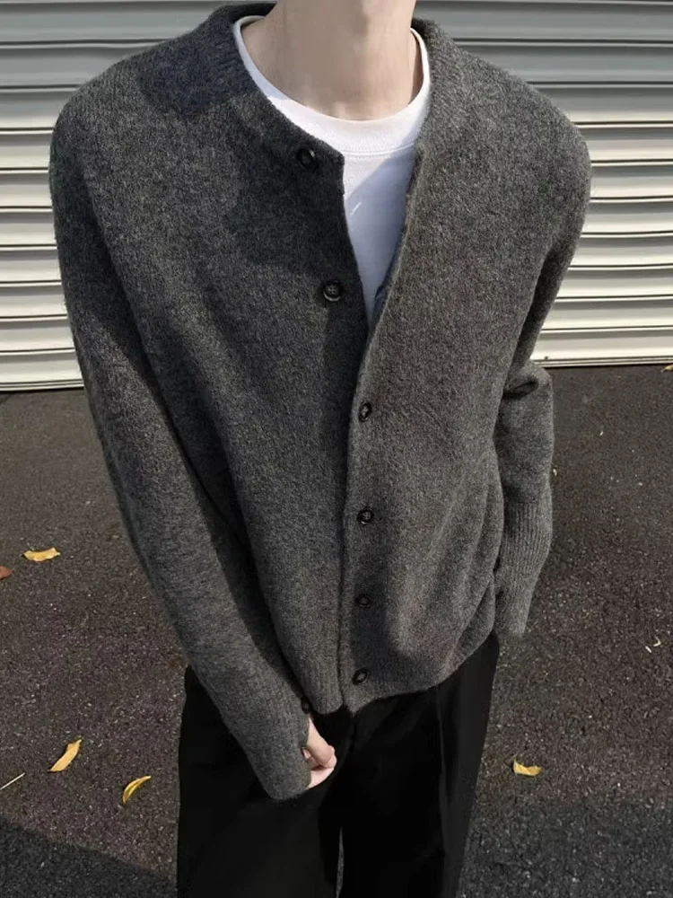 Cleanfit rotondo Ne ort maglione cardigan aperto da uomo autunno inverno Sle Lazy Faion capispalla lavorato a maglia di fascia alta