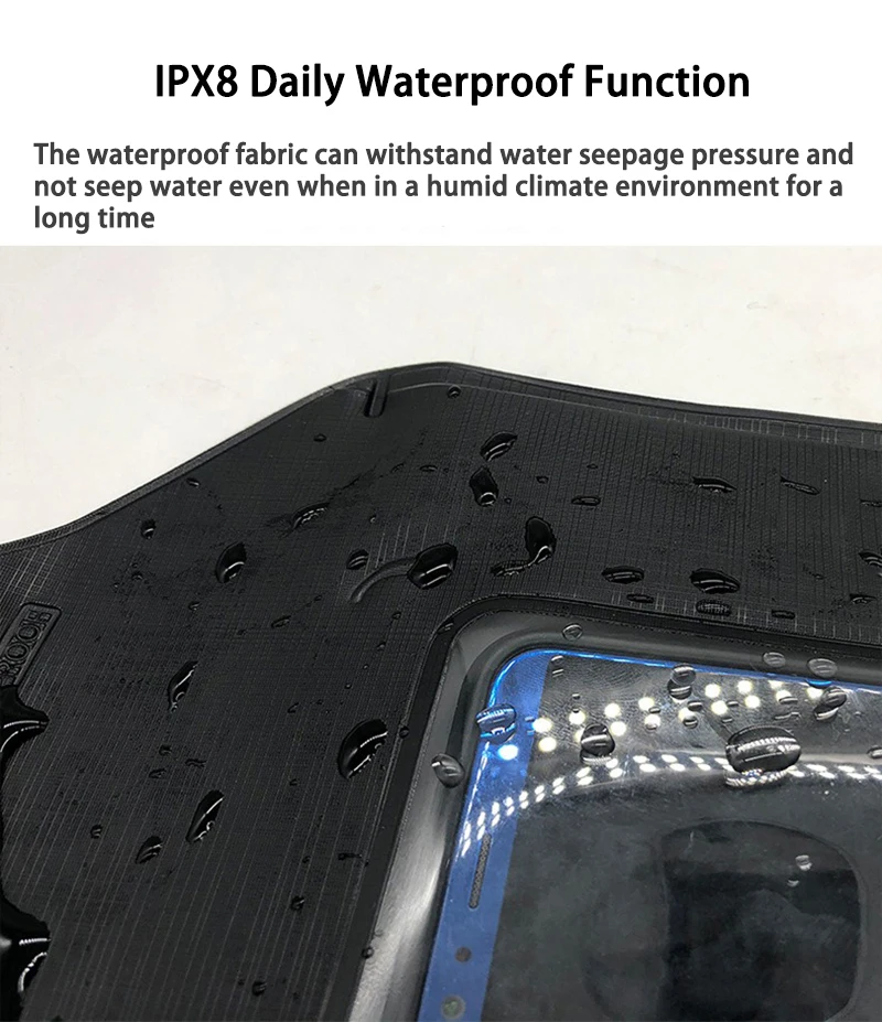 PVC Waterproof Phone Case Bag, Crossbody Bag, Touchscreen Waist Pack for Outdoor Sports Cycling Diving Beach Hiking Travel