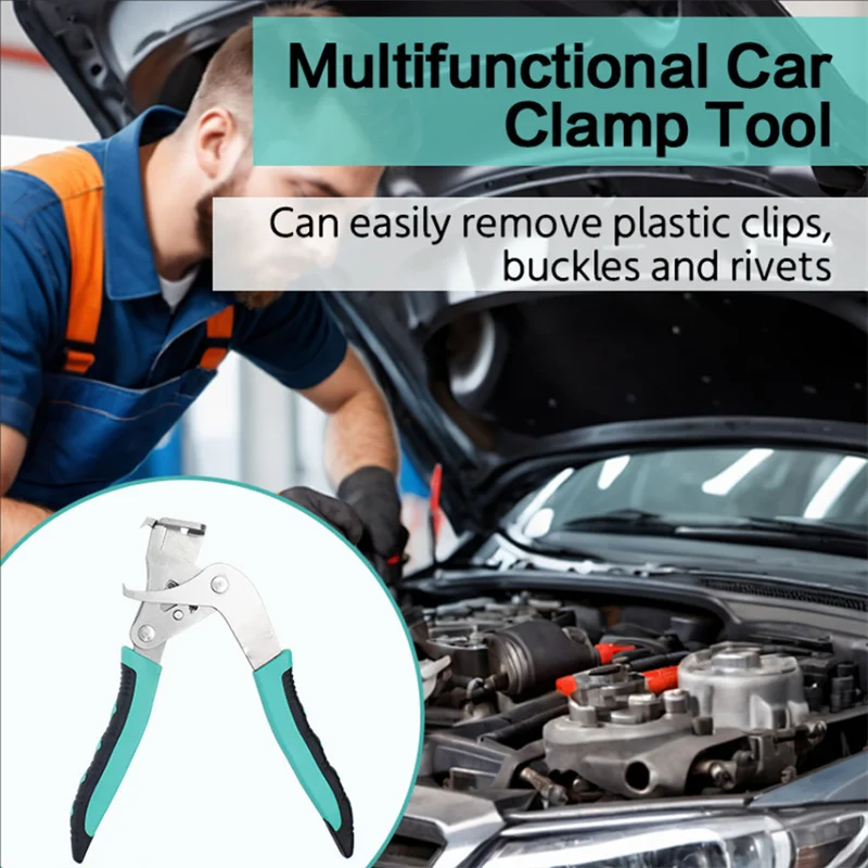 

Car Clip Plier Panel Clip Removal Plier Nail Fastener Disassembly Tool for Push Retainer Pin,Rivet Bumper Door Trim Panel Buckle